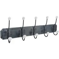Five Simply Smart Ruben Garderobenhaken mit 5 Haken, 60 x 20 cm, MDF, sortierte Farben