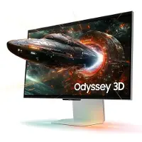 Samsung 27" Odyssey 3D (G90XF) 4K 165 Hz Gaming Monitor, 68,6 cm (27"), 2160 x 3840 Pixel, 4K Ultra HD, LED, 1 ms, Silber