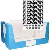 EDM Offene stapelbare Pappkartonboxe 590 x 390 x 300 mm