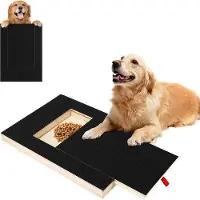Benza Ibenzoa Hunde-Nagelpflegebrett – BPA‑freier Kunststoff, kratzfestes, flaches Trimbrett mit verschließbarer Snackbox für sichere Nagelpflege und interaktives Training