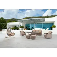 Xl Moebel Gmbh Moderne Gartenmöbel Tisch Sessel Hocker Veranda Sofa Garnitur 6tlg.