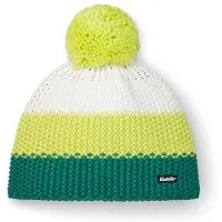 Eisbar Star Pompon Mütze Kids deep lake-winter lemon-white (614)