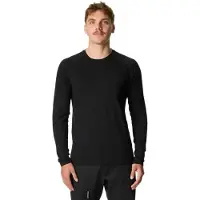 Houdini M's Puremerino Crew true black (900) S