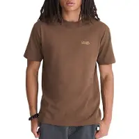 Vans T-Shirt "New Left Chest SS Tee", Herren, Gr. S, braun, Obermaterial: 100% Baumwolle, normal, Rundhals, Shirts T-Shirt, mit sportlichem Stil, Kurzarmdesign, aus Baumwolle