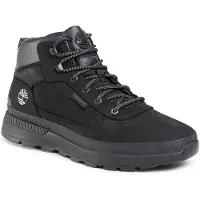 Timberland für Herren. TB0A1ZPU0151 Field Trekker Mid Lace Up Sneaker aus Leder in Schwarz (45.5), Wohnung, Schnürsenkel, Lässig