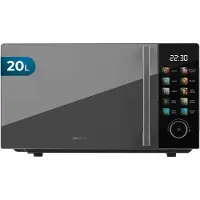 Cecotec Mikrowelle Proclean 6030 Black. 20 Liter Fassungsvermögen, Leistung 700 W, 8 Programme, 10 Leistungsstufen