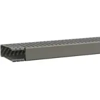 Hager BA68002507030O Verdrahtungskanal ohne Bodenstanzung aus PVC BA6 80x25mm steingrau - 2 Meter