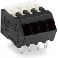 Wago 218-507/000-604 THR-Leiterplattenklemme,Betätigungsschieber,0,5 mm2,schwarz 218507000604 - 60 Stück