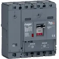 Hager HHS041DC Leistungsschalter h3+ P160 TM ADJ 4P4D N0-100% 40A 25kA CTC