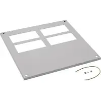 Hager FZ742D Verschlussplatte geöffnet für Schrank univers, IP54, SKI, 20 x 600 x 600 mm