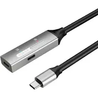 PremiumCord Aktives USB-C Verlängerungskabel mit Repeater 10m, Typ-C Buchse auf