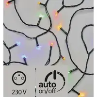 Emos LED-Weihnachtskette, 4 m, 40 LEDs, außen und innen, mehrfarbig, Timer