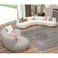 Xl Moebel Gmbh Weiße Polstergarnitur Moderner 4-Sitzer Designer Dreisitzer 2-er Set