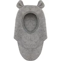 Huttelihut - Kid's Balaclava Ears Wool Rib - Sturmhaube Gr 50 cm - 12-24 Months grau