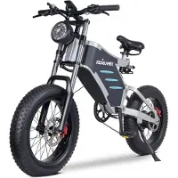 Shengmilo X5 Gelände-Fettreifen-Elektrofahrrad, 48 V / 25 Ah, hydraulische Scheibenbremsen vorne und hinten, maximale Traglast 200 kg, breite Fettreifen