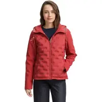 Tom Tailor Damen Hybrid Steppjacke mit Kapuze