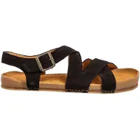 El naturalista N6005 Horizon Flache Sandalen für Erwachsene, Uni, Schwarz, Gr