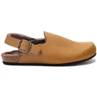 Scholl Herren Didier Clog Backstrap Hausschuh, Taupe, 39 EU