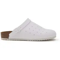 Scholl Cork Pro Clog, Schuhe für medizinische Fachkräfte Uni-Erwachsene, Weiß