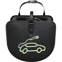 GBKDQQ Tragbare EV Kabeltasche Ladekabel Tasche, Hängende Aufbewahrungstasche für Typ 2 TypT 1, Tasche Elektroauto, 600D Nylon Ladekabel-Organizer für Alle Kabel & Autozubehöre