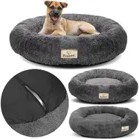 AIO Factory Shaggy Bett 50 cm dunkelgrau abnehmbar Antirutsch