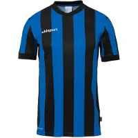 Uhlsport Retro Stripe Shirt Kurzarm L schwarz/azurblau