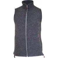 Ivanhoe - Dante Vest - Wollweste Gr L grau/schwarz
