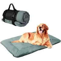 Benza Ibenzoa Hundebett 58×86 cm – wasserdicht & maschinenwaschbar, 600D Oxford mit PolyurethanBeschichtung, faltbar 27×16 cm, Polyester-Baumwollfüllung, für Innen & Außen