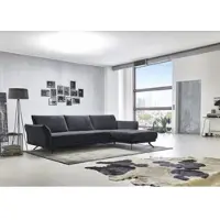 Die Planbar Ecksofa "MP-IN20041 L-Form", grau (anthrazit), B:285cm H:84cm T:178cm, 100% Polyester, Sofas, Ecksofa, optional Sitztiefenverstellung und Kopfstützen
