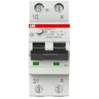 ABB DS201TK6A30 FI/LS-Schalter 6kA, 1P+N, Typ A, Bahn, K6, 30mA 2CSR255188R1067