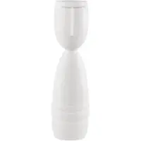 Goebel Dekovase "Vase "Günther" Studio 8 Vultus 41 cm weiß", weiß, B:11,5cm H:41cm T:11,5cm Ø:11,5cm, Vasen, Dekovase, Abwischbar