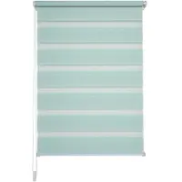 Liedeco Doppelrollo "Klemmfix-Duo-Rollo" Gr. 2, grün (pastell, grün), B:60cm H:160cm, Polyester, Rollos, Doppelrollo, 1 Stück