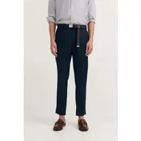 Bugatti Chinohose , Herren, Gr. 36, Länge 30, blau (380, marine), 53% Baumwolle, 44% Polyester, 3% Elasthan, unifarben, gerade, unten schmal, Hosen Chinohose, aus Baumwoll-Mix