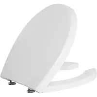 Evenes WC-Sitz Elida 380 x 30 x 450 mm aus Thermoplast, ohne Softclose, weiß - 93 129 81