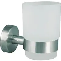 IP Solutions Becher AXIAL Glas satiniert, Edelstahl matt