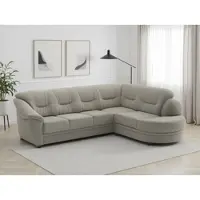 Sit&More Ecksofa SIT & MORE "Savona L-Form, B: 267 cm, Couch mit Federkern, Komfortsitzhöhe 46 cm", stone, B:267cm H:90cm T:206cm, Sofas, Ecksofa, optional mit Schlaffunktion