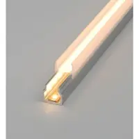LongLifeLED GmbH LED Alu Glasprofil f. 7,3mm Glas FreeCut 9,95x14,9mm mit LED 12V 2700K 1,5 Meter