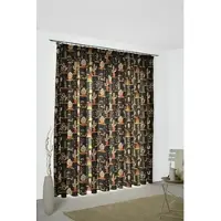 Wirth 1100000002199 "Oakham" Gr. 3, orange (terrakotta, schwarz), B:130cm H:220cm, Polyester, Gardinen, 1100000002199