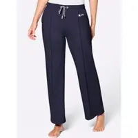 Feel Good Wellnesshose , Damen, Gr. 22/23, Kurzgrößen, blau (marine, weiß), 50% Baumwolle, 50% Polyester, unifarben, Hosen Wellnesshose