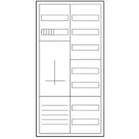 Eaton 193708 Zähler-Komplettschrank für 3-Punktbefestigung, ohne Bestückung ZSD-ZV-1100-BASIC