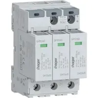 Hager SPE340 Überspannungsableiter 3P T2 TNC Uc 275V In 20kA Imax 40kA