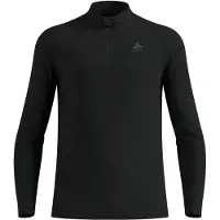Odlo - Baselayer Top Turtle Neck L/S Half Zip Merino 2 - Merinounterwäsche Gr S schwarz