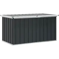 vidaXL Gartenbox Anthrazit 129x67x65 cm