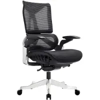 AEA Ergonomischer Designer Bürostuhl Schwarzer Arbeitszimmer Drehstuhl