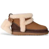 Ugg Unisex für Kinder. 1180421K Classic Mini II Heritage Lederstiefeletten braun (33.5), Wohnung, Keine, Lässig, Kinderbekleidung