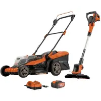 Powerplus Elektrischer Rasenmäher &amp; Rasentrimmer 2.5ah