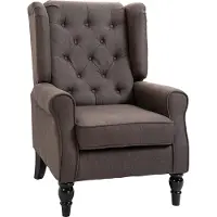 HOMCOM Einzelsofa Relaxsessel Einzelstuhl mit Tufting Polyester 2 Farben