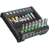 Hazet SmartHolder kurz Bit Satz 16-teilig Sechskant 6,3 (1/4 Zoll) - 2304SH-2