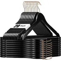 OEM Schwarze Holzhaken - 20 Stück - 360° drehbar