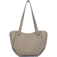LANCASTER PARIS Schulter-Shopper Druckknopf Sierra Haus Kiesel